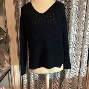 Banana Republic Navy V-Neck Sweater